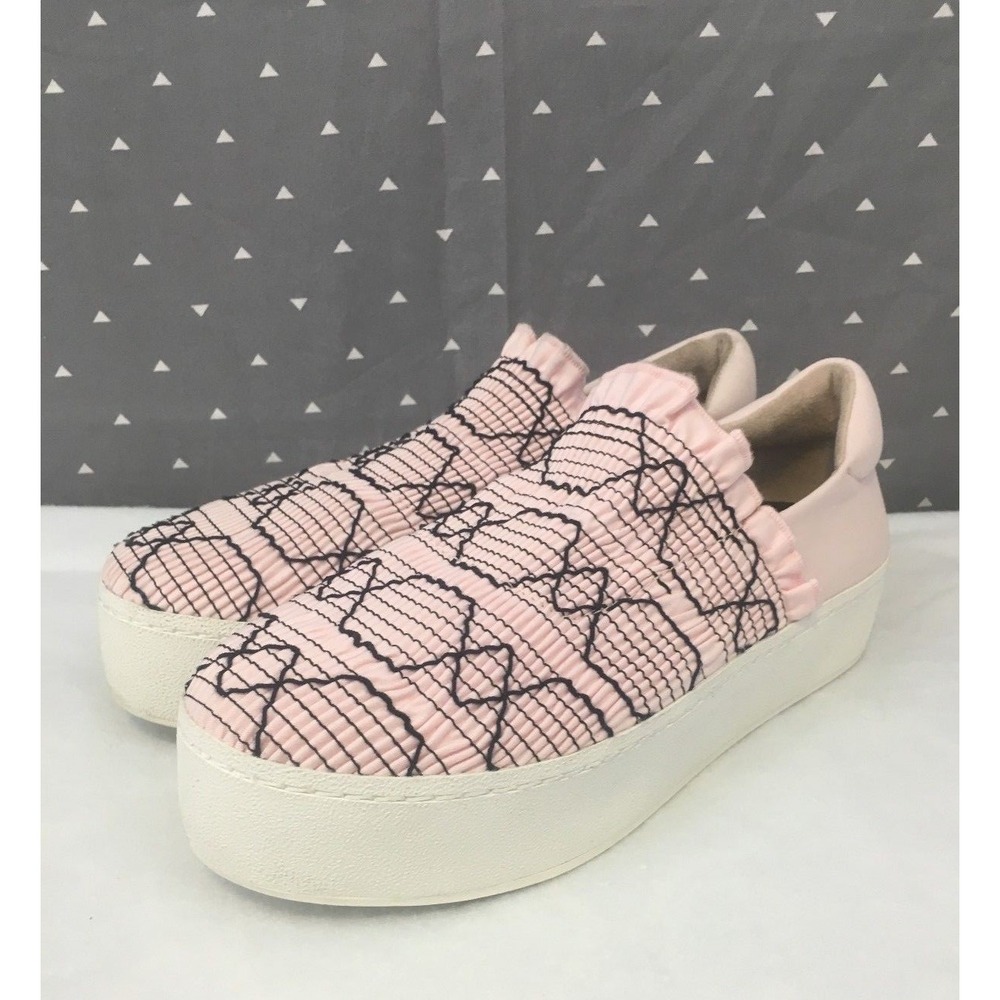 Opening Ceremony CiCi Slip On Sneaker Womans US Sz 7.5 Platform Pink Black